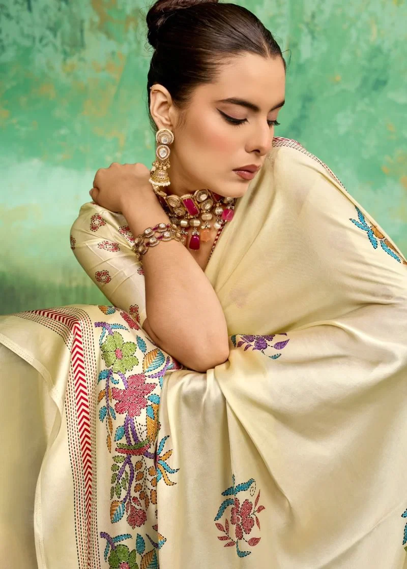 Rajtex Pure Ajrakh 036 Modal Satin Ajrakh Printed Saree Collection 12