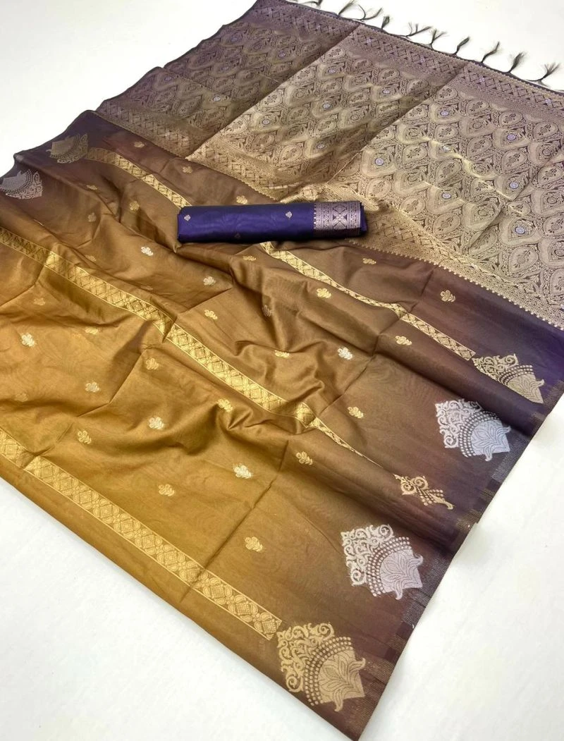 Rajtex Solaris Vol 1 Handloom Weaving Paper Silk Saree Collection 10