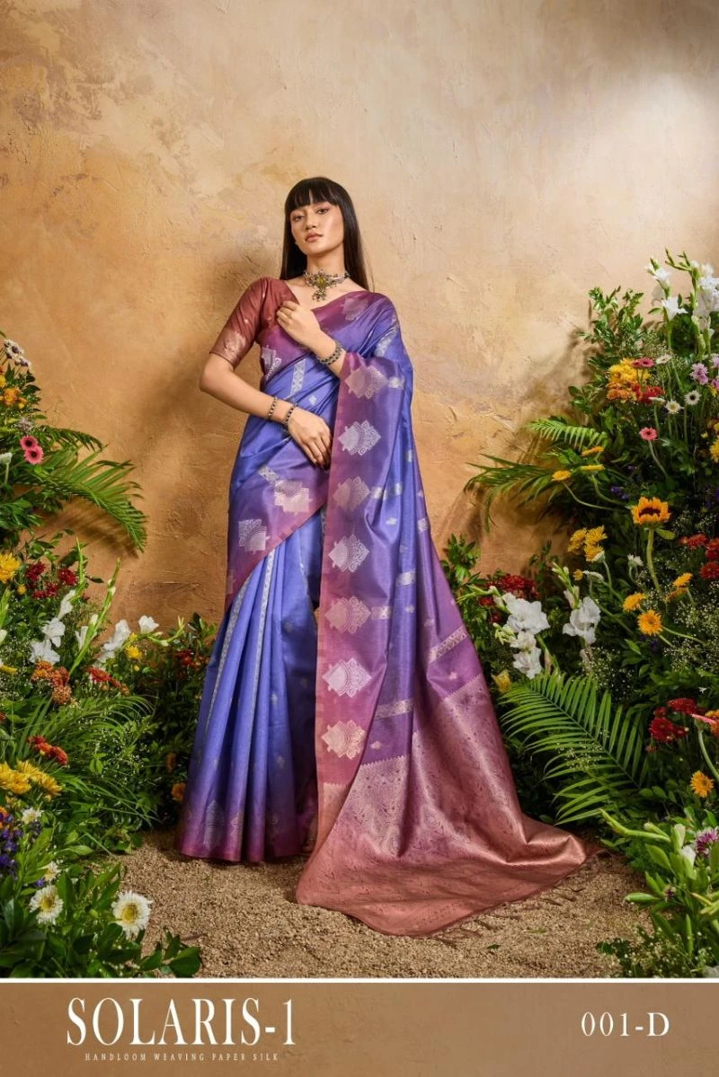 Rajtex Solaris Vol 1 Handloom Weaving Paper Silk Saree Collection 4
