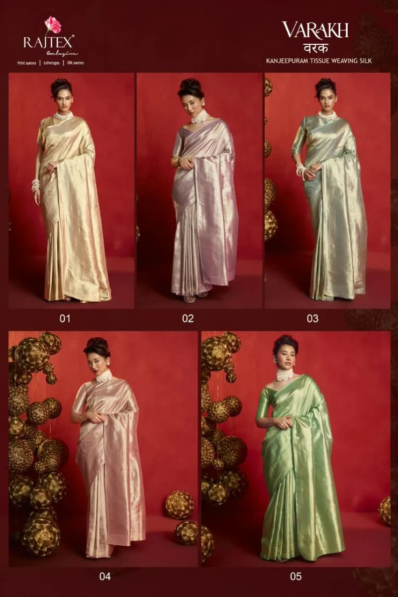 Rajtex Varakh Kanjivaram Tissue Weaving Silk Saree Collection 3