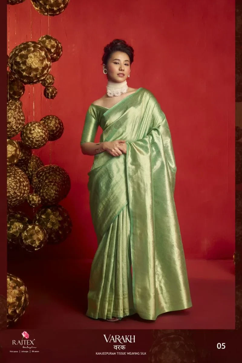 Rajtex Varakh Kanjivaram Tissue Weaving Silk Saree Collection 4