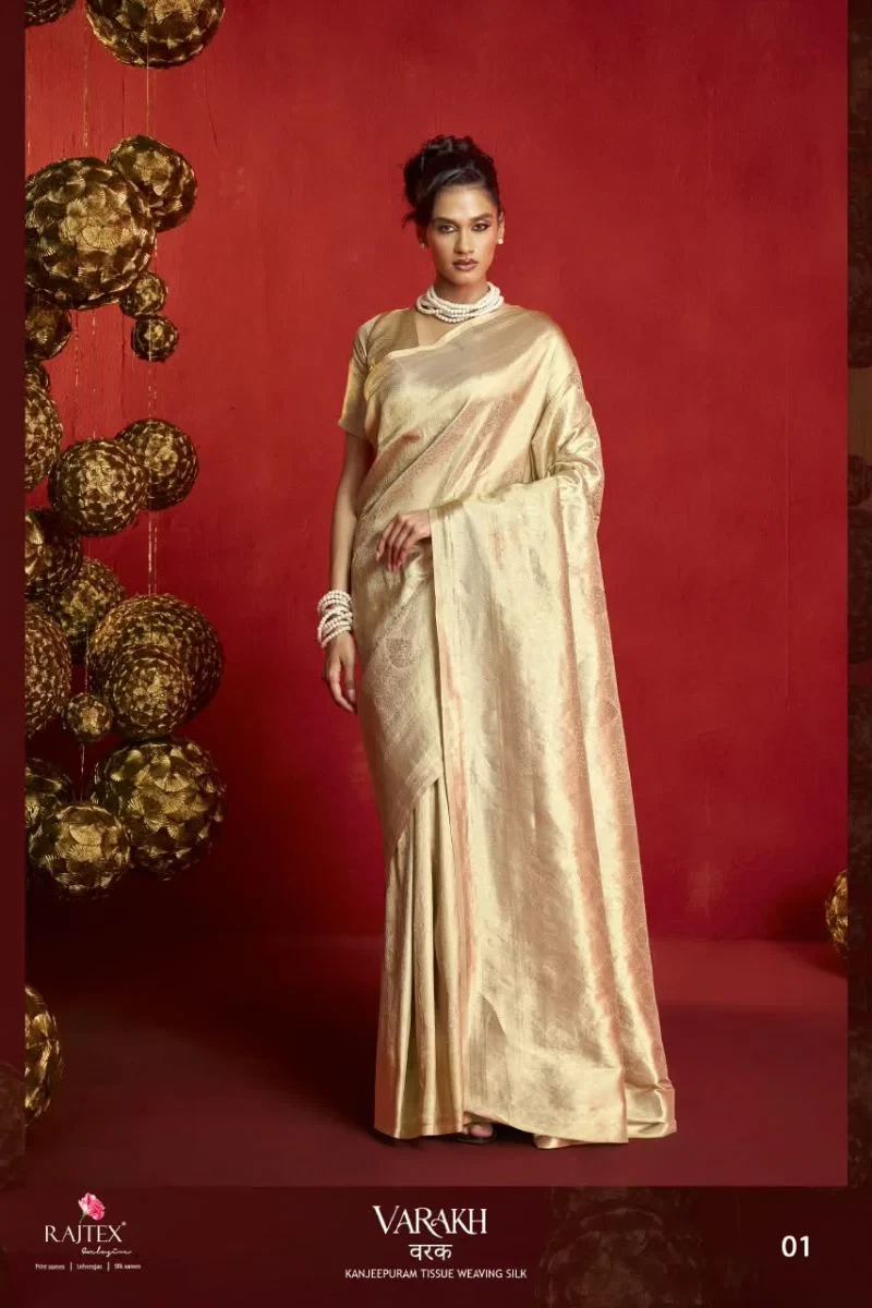 Rajtex Varakh Kanjivaram Tissue Weaving Silk Saree Collection 5