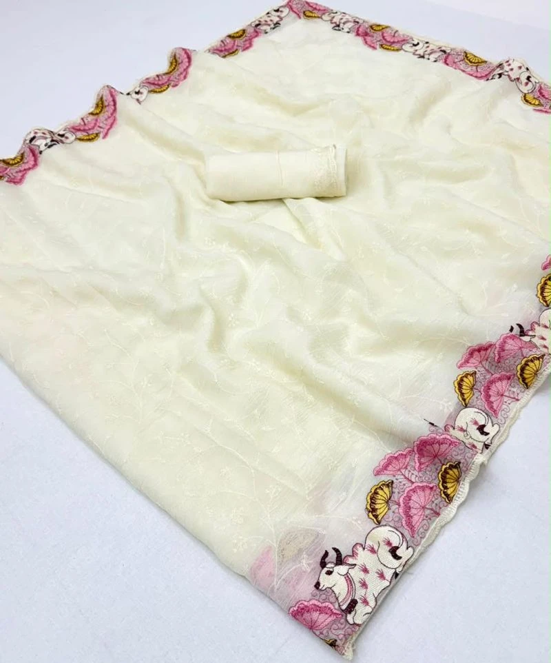 Rajyog Bella Crunchy Embroidered Fancy Saree Collection