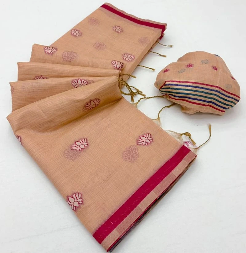 Rajyog Tapti D No 1071 To 76 Jamdani Cotton Weaving Saree 3