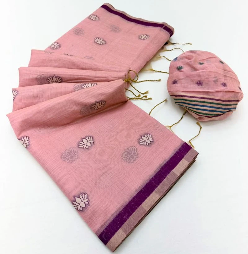 Rajyog Tapti D No 1071 To 76 Jamdani Cotton Weaving Saree 9