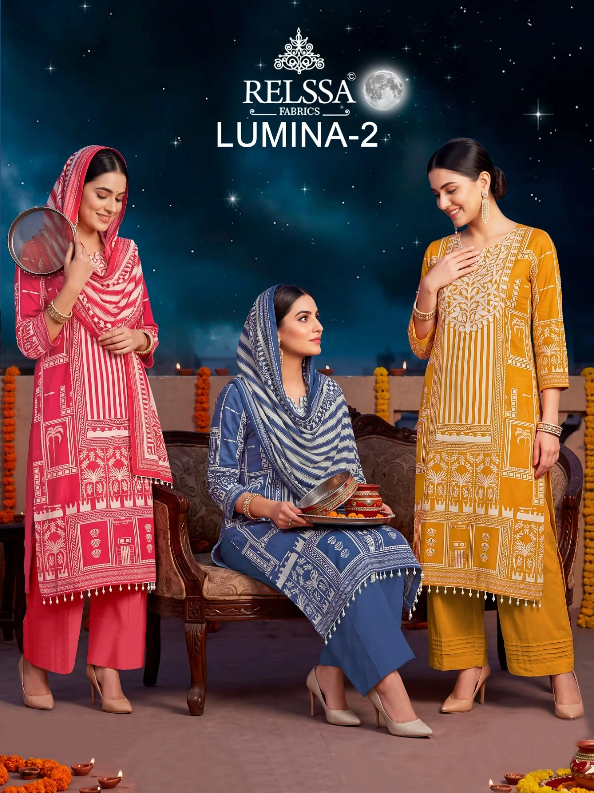 Relssa Lumina-2 Masakali With Handwork Suits Collection 1