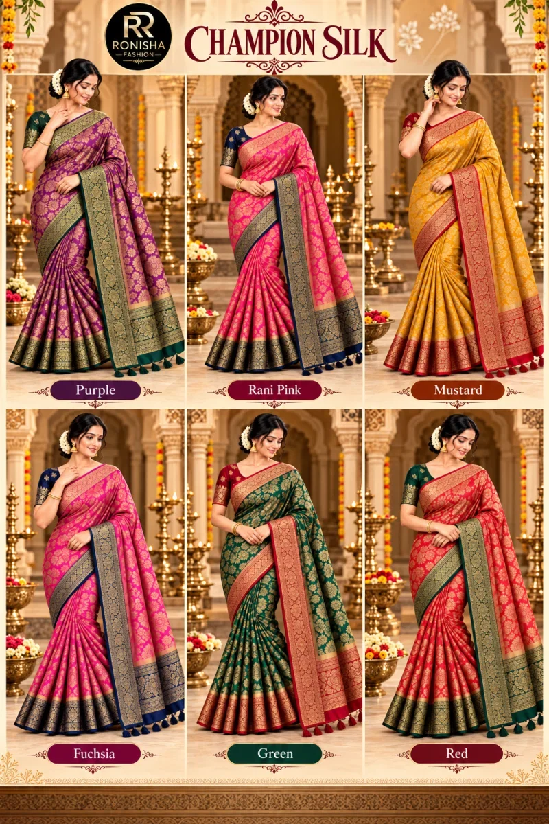 Ronisha 71 Kota Champion Silk Fancy Saree Collection 8