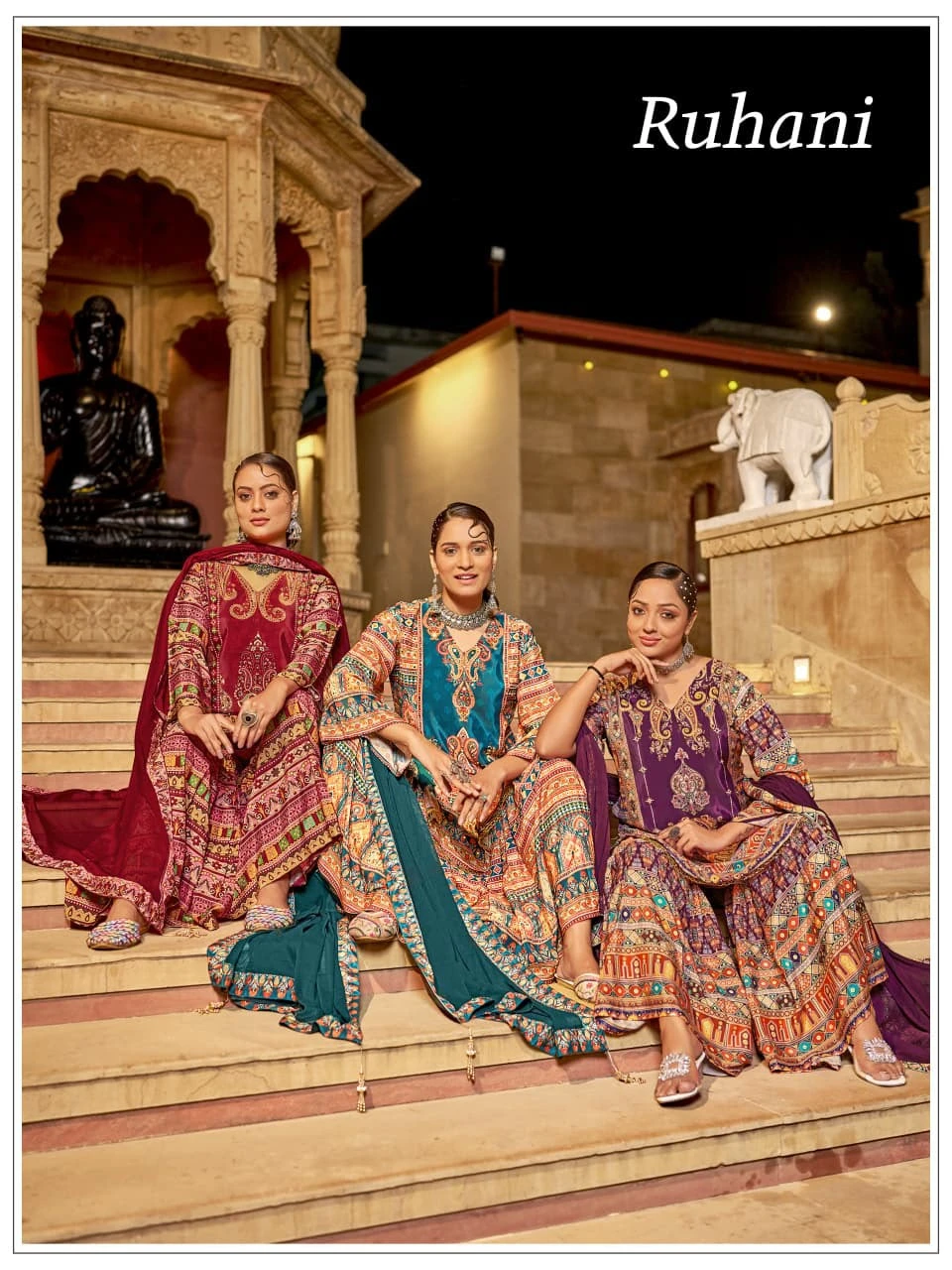 Ruhani Pure Crepe Pakistani Suits 1