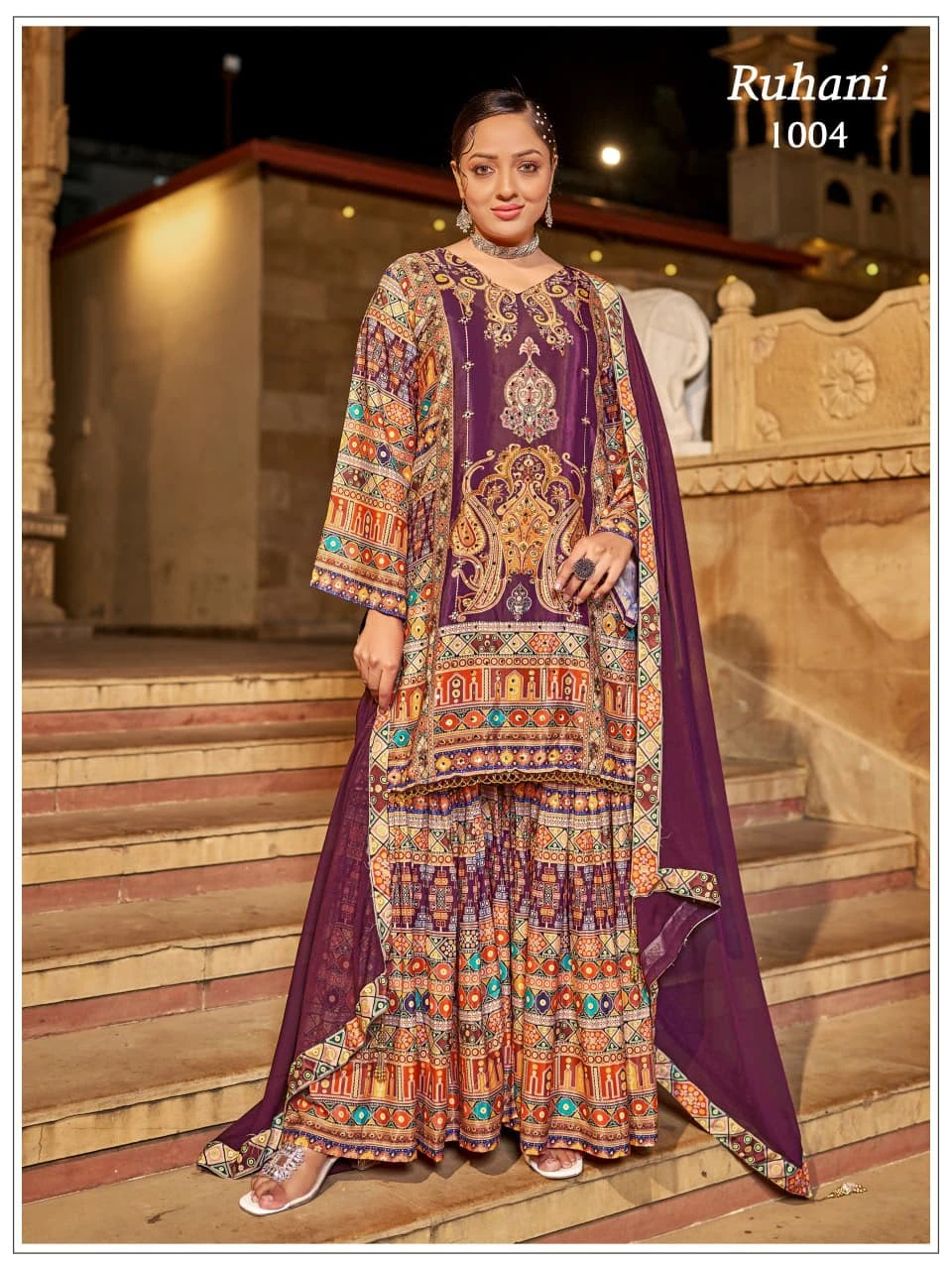 Ruhani Pure Crepe Pakistani Suits 11