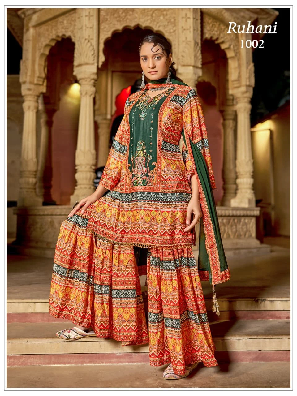 Ruhani Pure Crepe Pakistani Suits 12