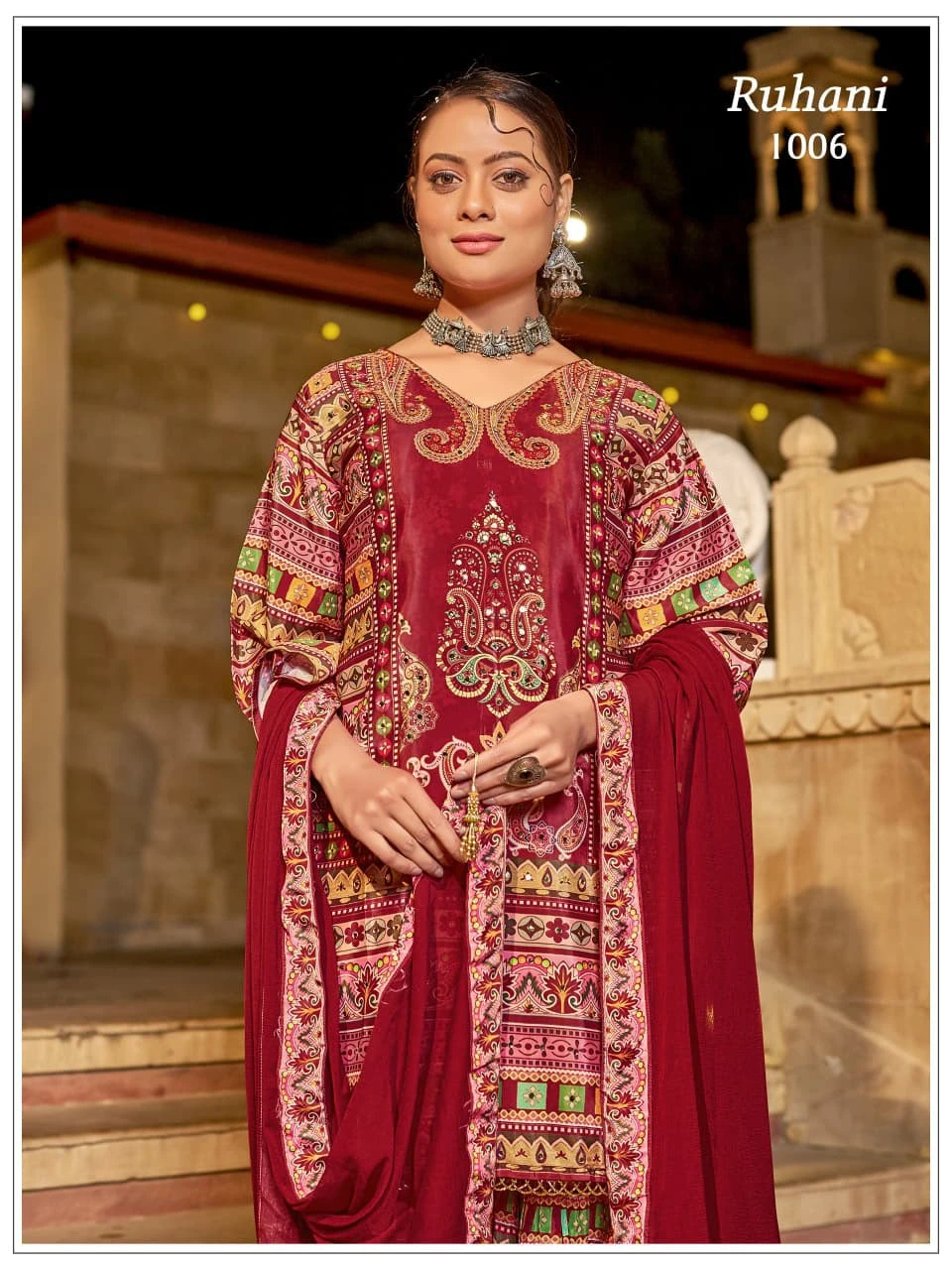 Ruhani Pure Crepe Pakistani Suits 7