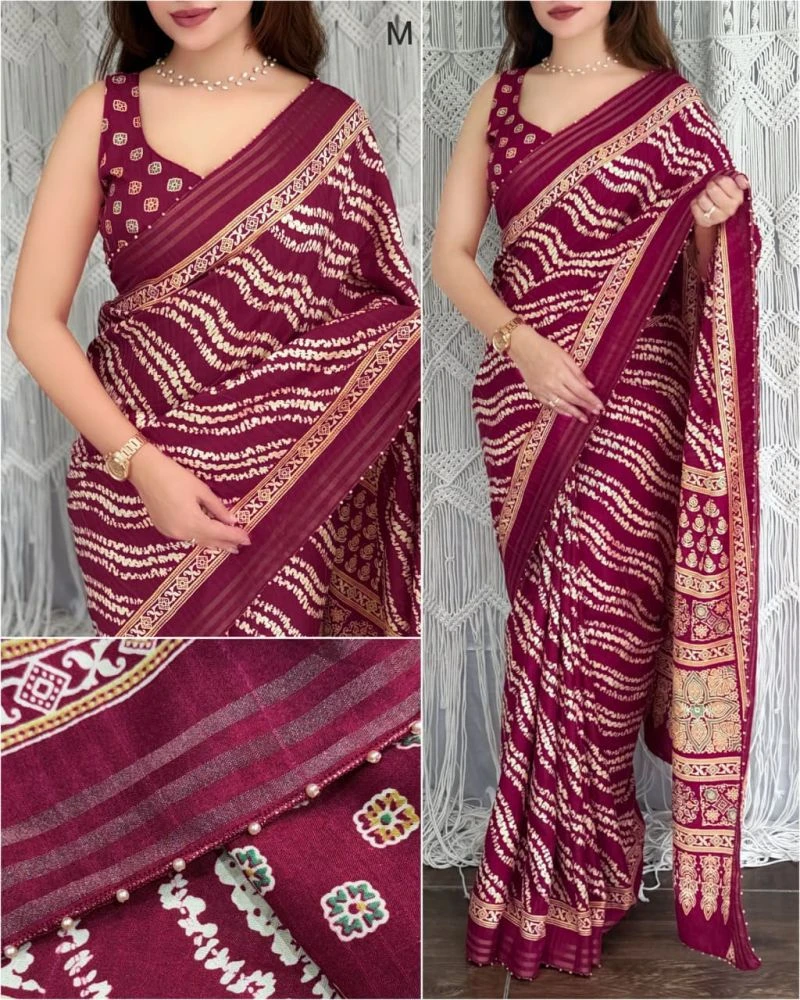 S Mahi Shree 1 Cotton Slub Printed Zari Weaving Saree 3