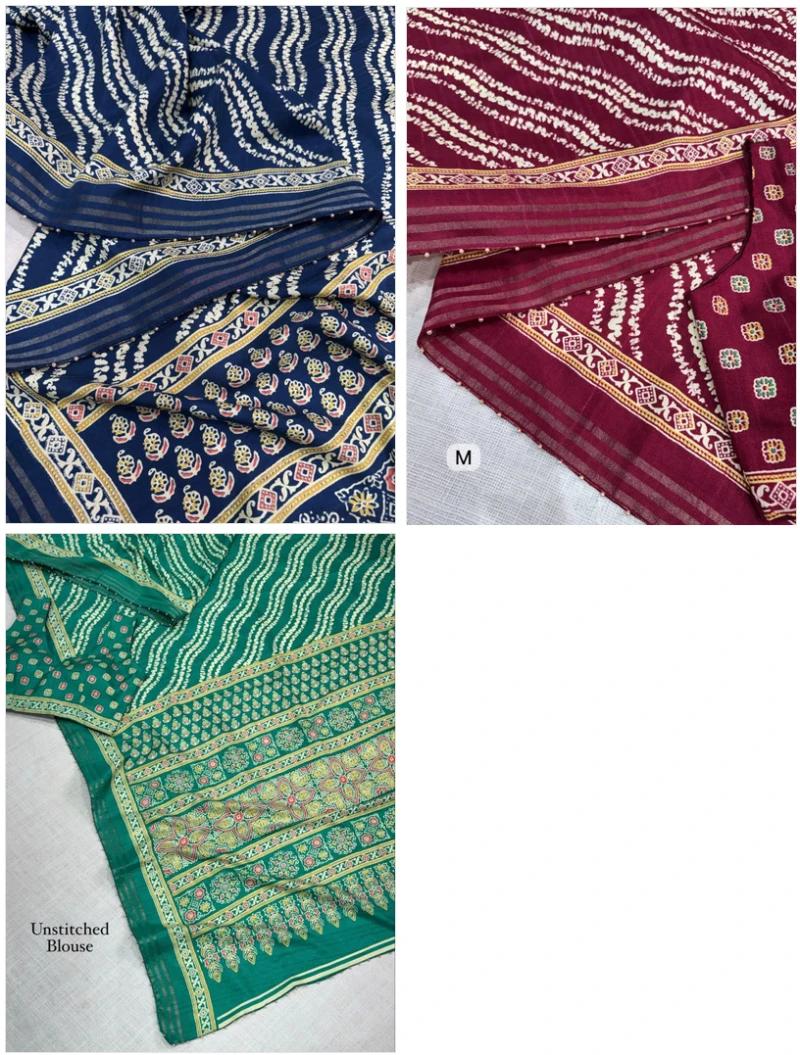 S Mahi Shree 1 Cotton Slub Printed Zari Weaving Saree 9