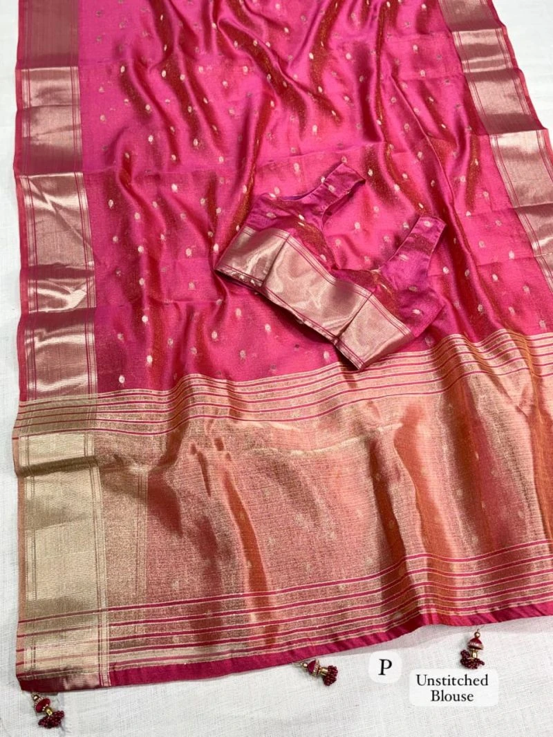 S Mahi Shree 2 Banarasi Organza Silk Jacquard Weaving Saree