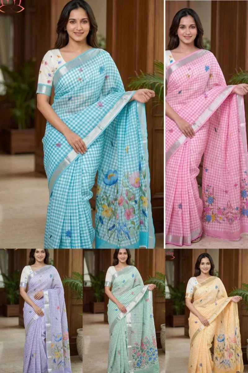 S Mahi Shree 6 Soft Linen Digital Printed Saree Collection 5