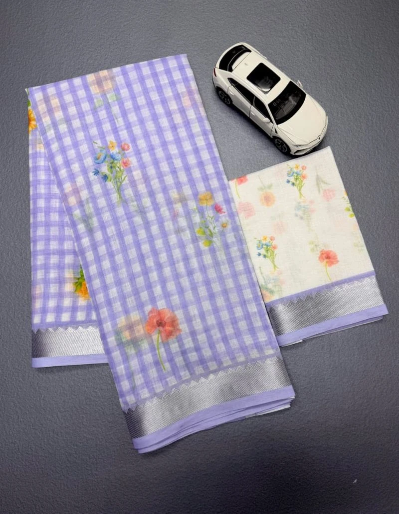 S Mahi Shree 6 Soft Linen Digital Printed Saree Collection 7