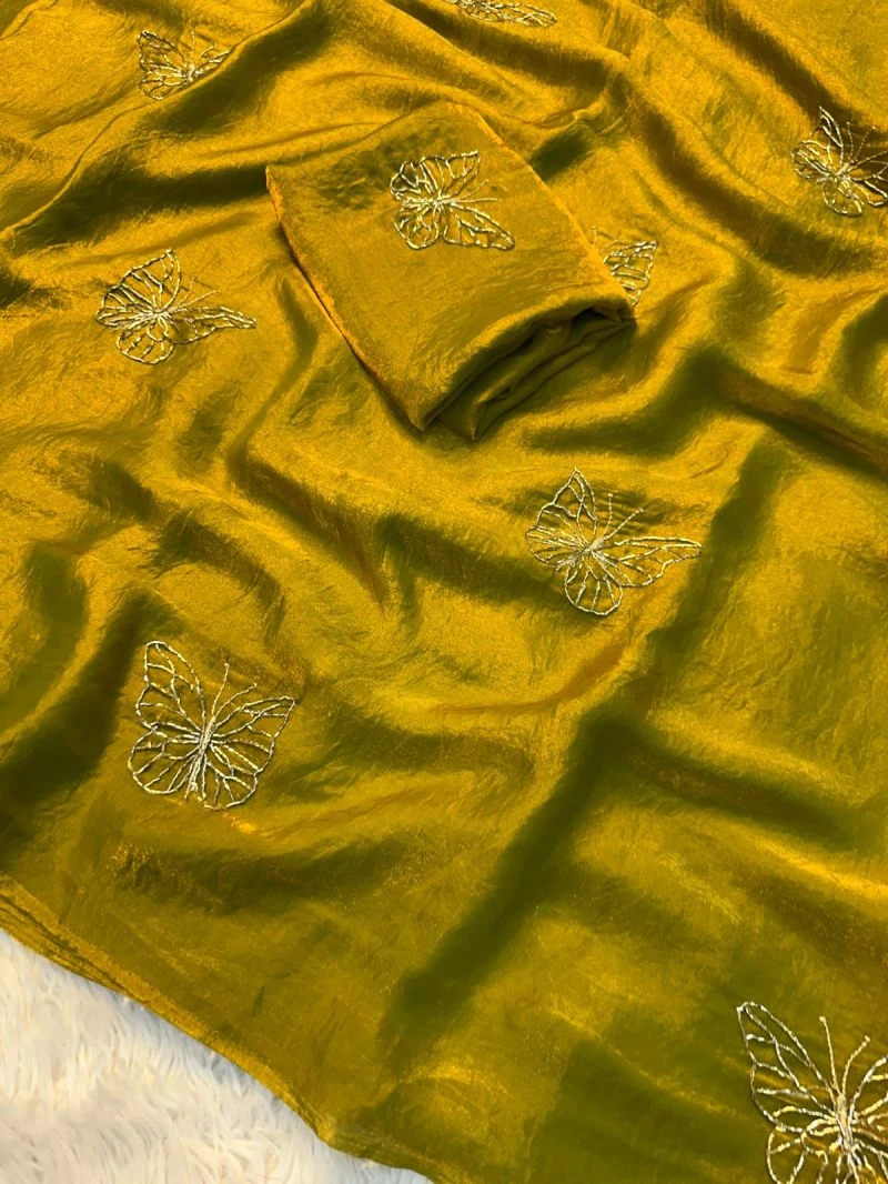 S Shree 136 Fendy Elegant Embroidery Work Saree Collection 2