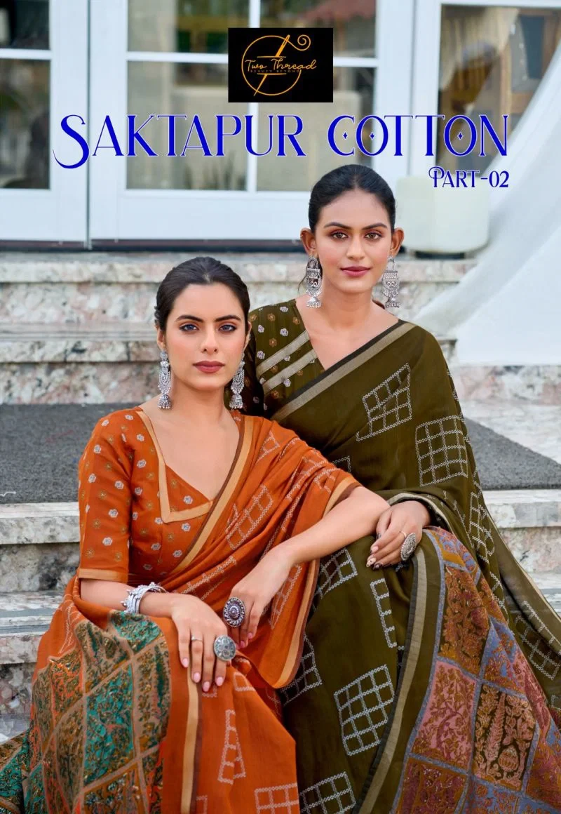 Saktapur Cotton Part 2 Cotton Silk Fancy Saree Collection