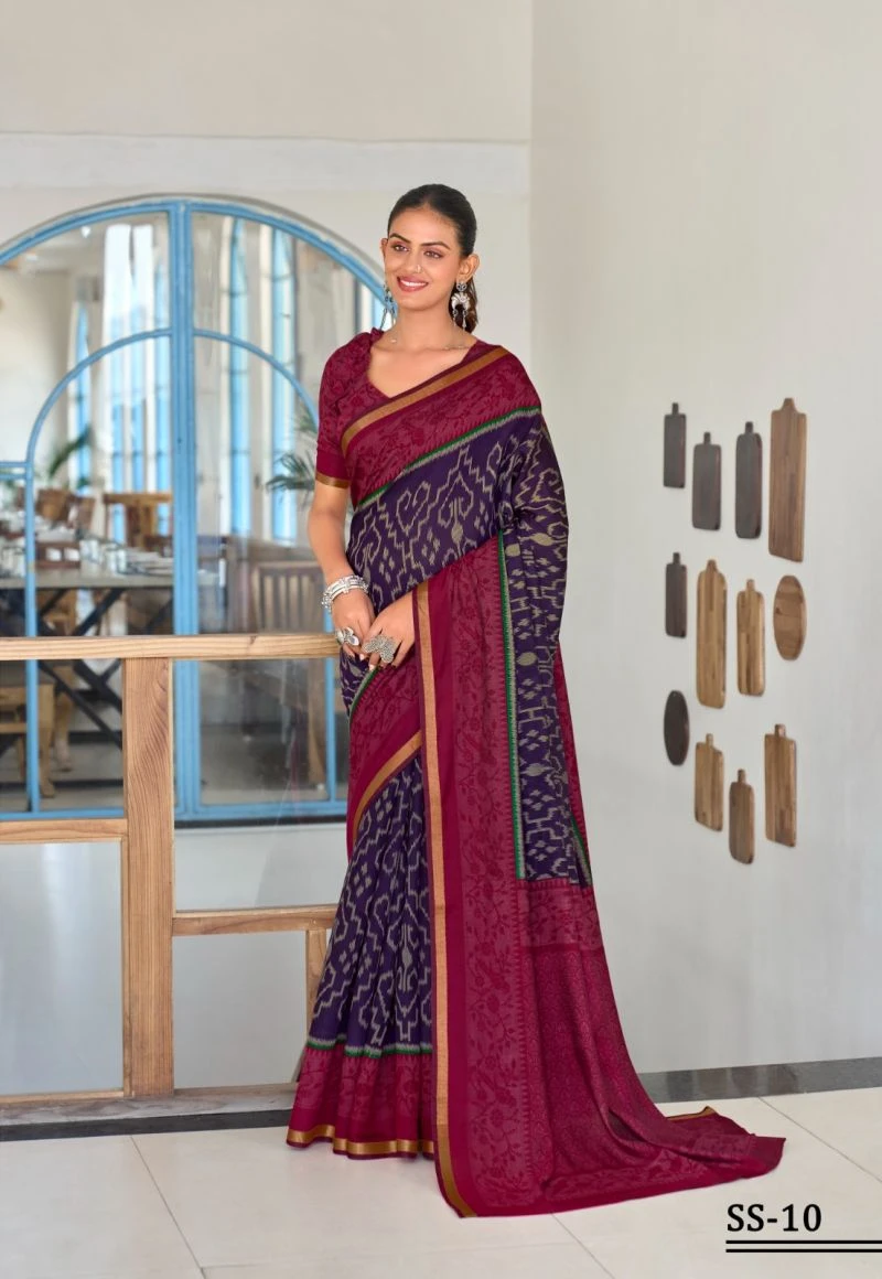 Salangai Silk 2 Mul Silk Printed Fancy Saree Collection 12