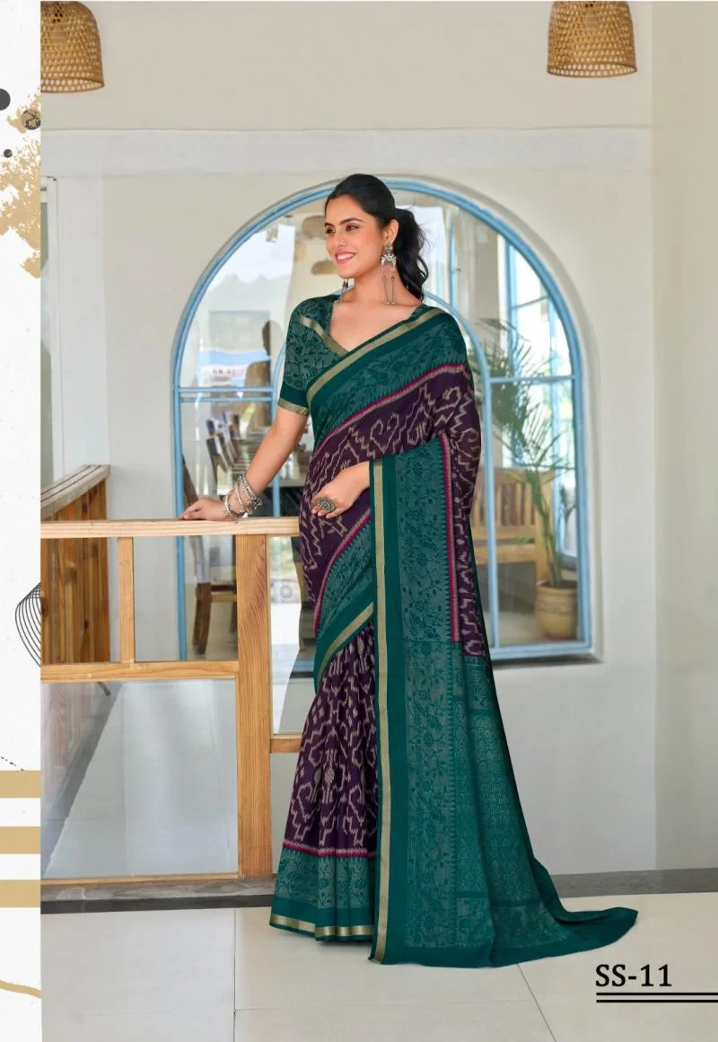 Salangai Silk 2 Mul Silk Printed Fancy Saree Collection 5