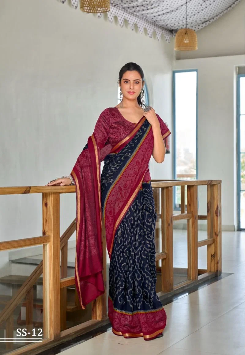 Salangai Silk 2 Mul Silk Printed Fancy Saree Collection 9