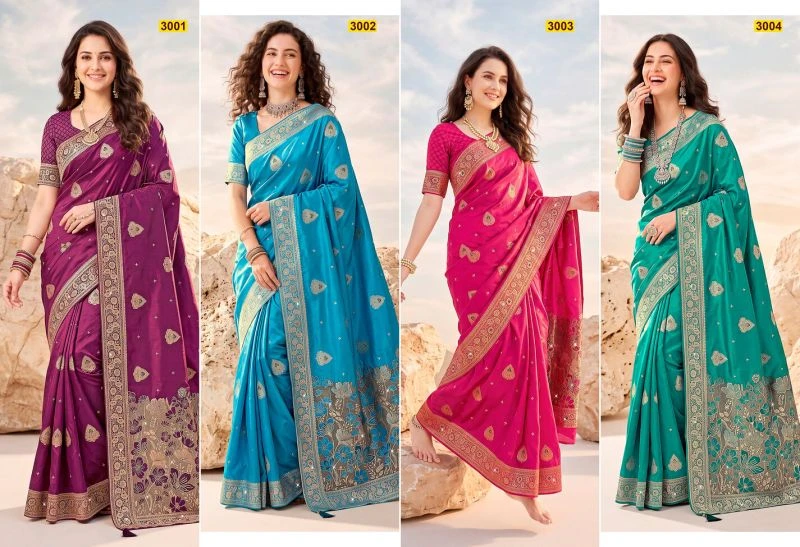 Saroj Advika Satin Saroski Vol 3 Satin Silk Saree Collection 6