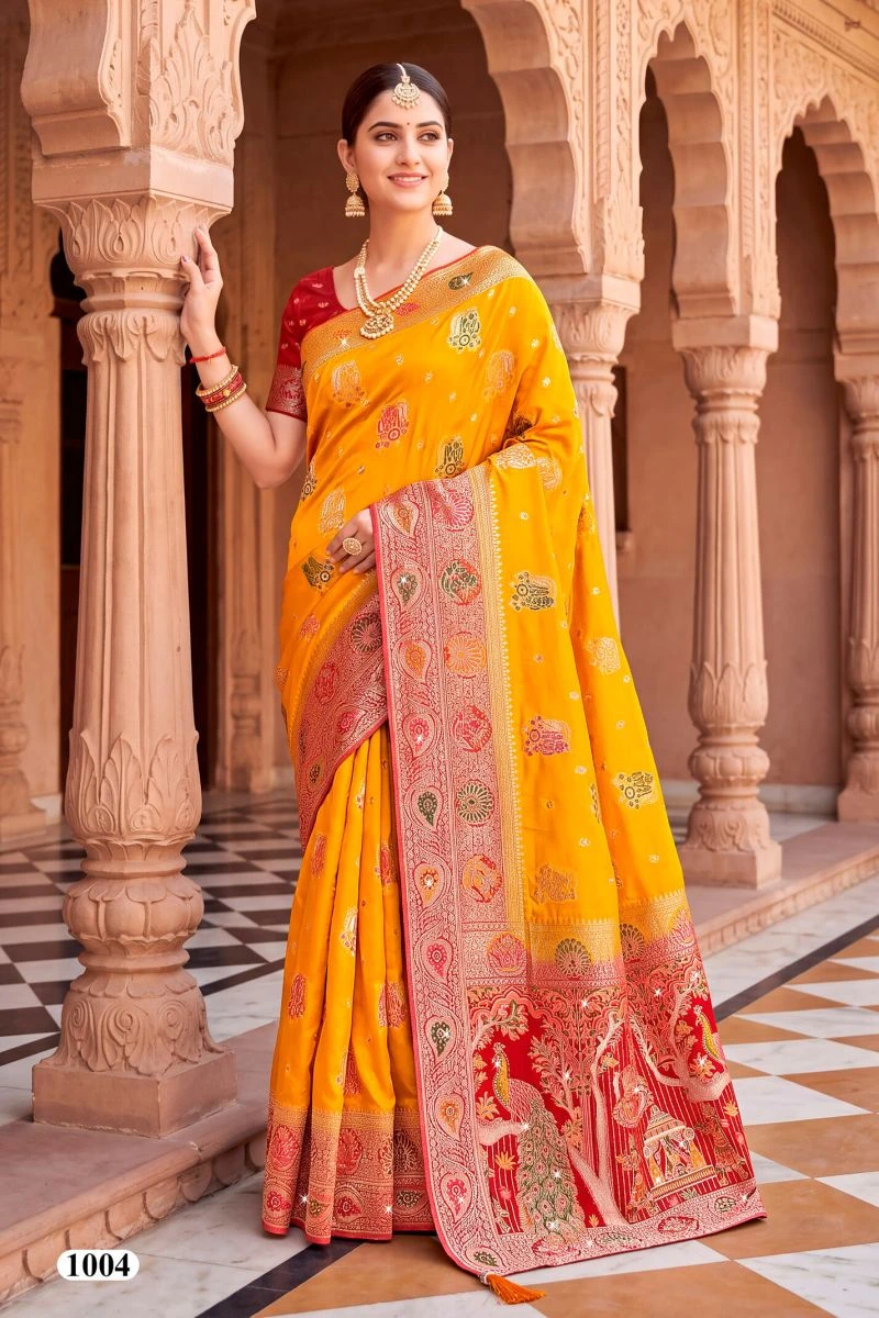 Saroj Albeli Fendi Saroski Vol 1 Fendi Satin Silk Saree 3
