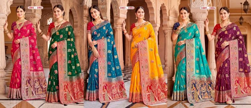 Saroj Albeli Fendi Saroski Vol 1 Fendi Satin Silk Saree 8