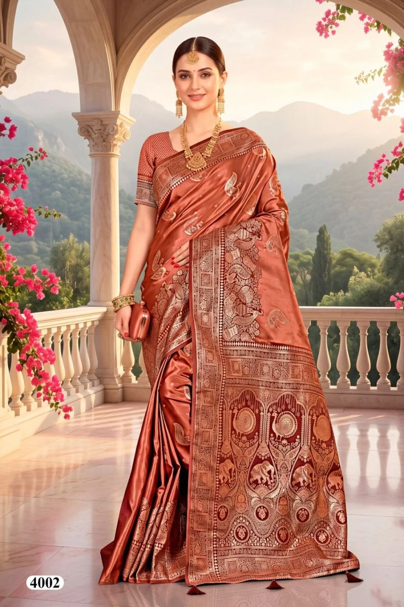 Saroj Coconut Silk Vol 4 Satin Silk Saree Collection 2