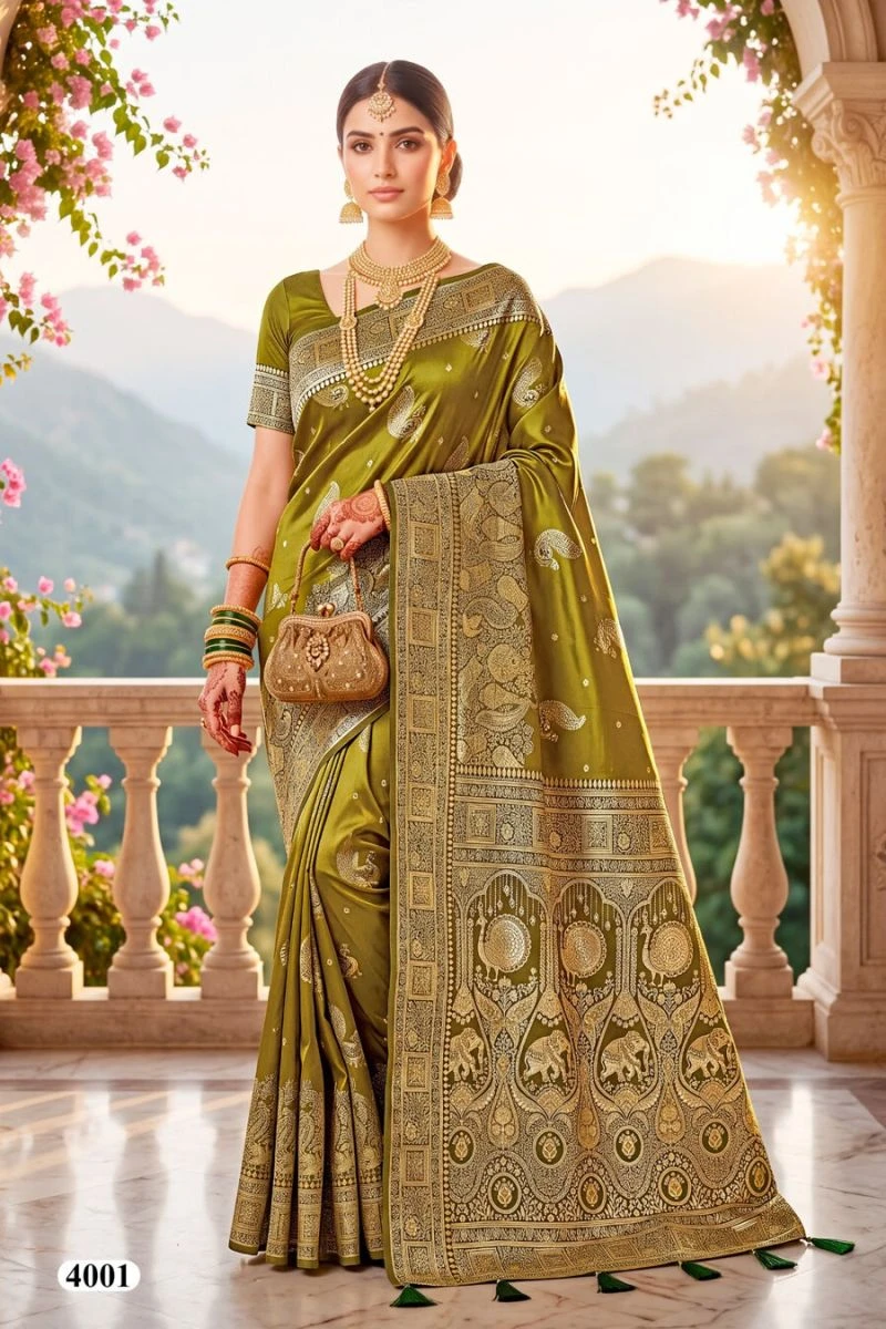 Saroj Coconut Silk Vol 4 Satin Silk Saree Collection 4