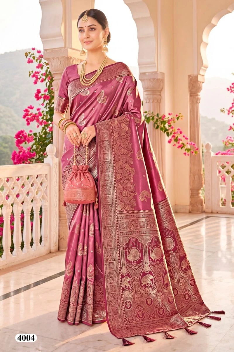 Saroj Coconut Silk Vol 4 Satin Silk Saree Collection 5
