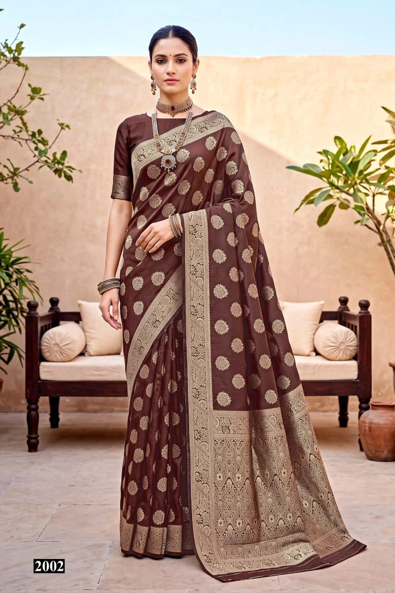Saroj Destiny Simmer Satin Vol 2 Tissue Satin Silk 4
