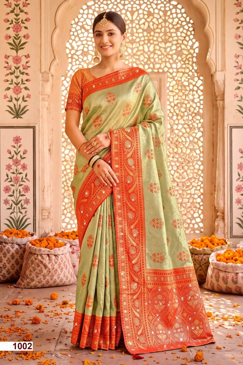 Saroj Janam Bhumi Tissue Saroski Vol 1 Soft Tissue Saree 3