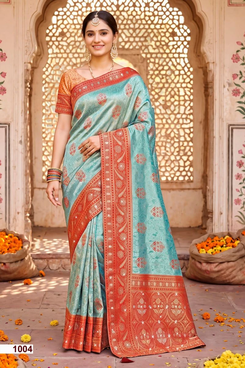 Saroj Janam Bhumi Tissue Saroski Vol 1 Soft Tissue Saree 5