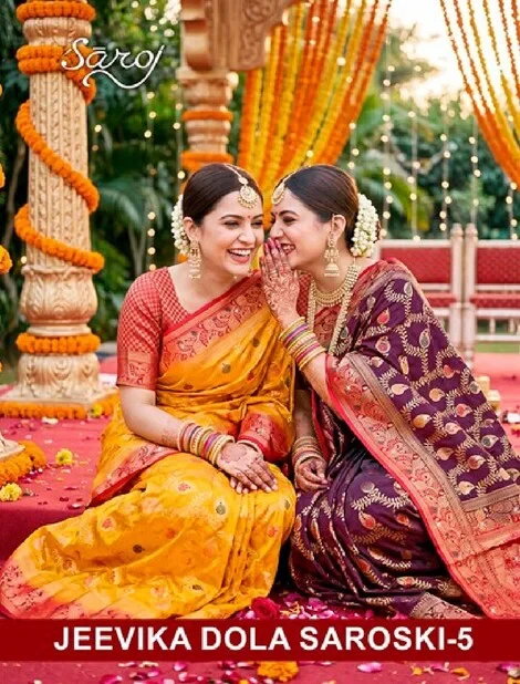 Saroj Jeevika Dola Saroski Vol 5 Dola Silk Saree Collection