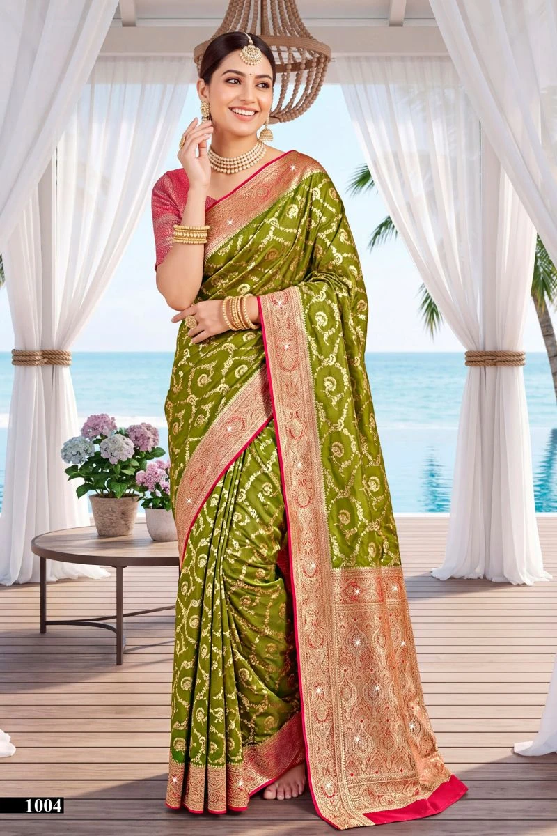 Saroj Kachi Kali Saroski Vol 1 Satin Silk Saree Collection 2