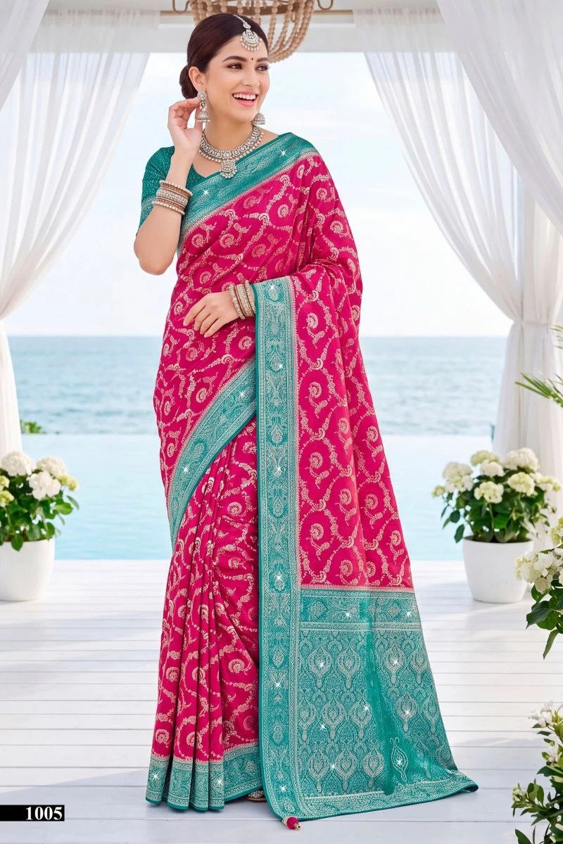 Saroj Kachi Kali Saroski Vol 1 Satin Silk Saree Collection 4