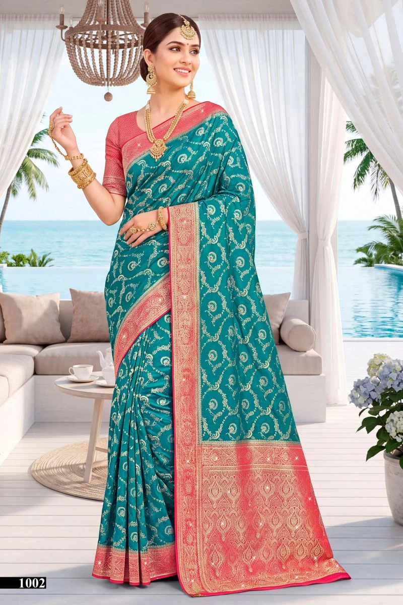 Saroj Kachi Kali Saroski Vol 1 Satin Silk Saree Collection 5