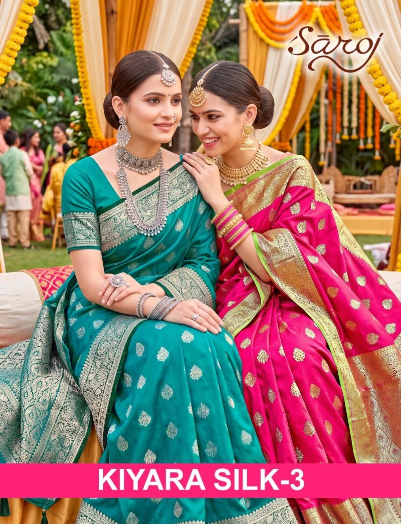 Saroj Kiyara Silk Vol 3 Soft Silk Zari Weaving Saree