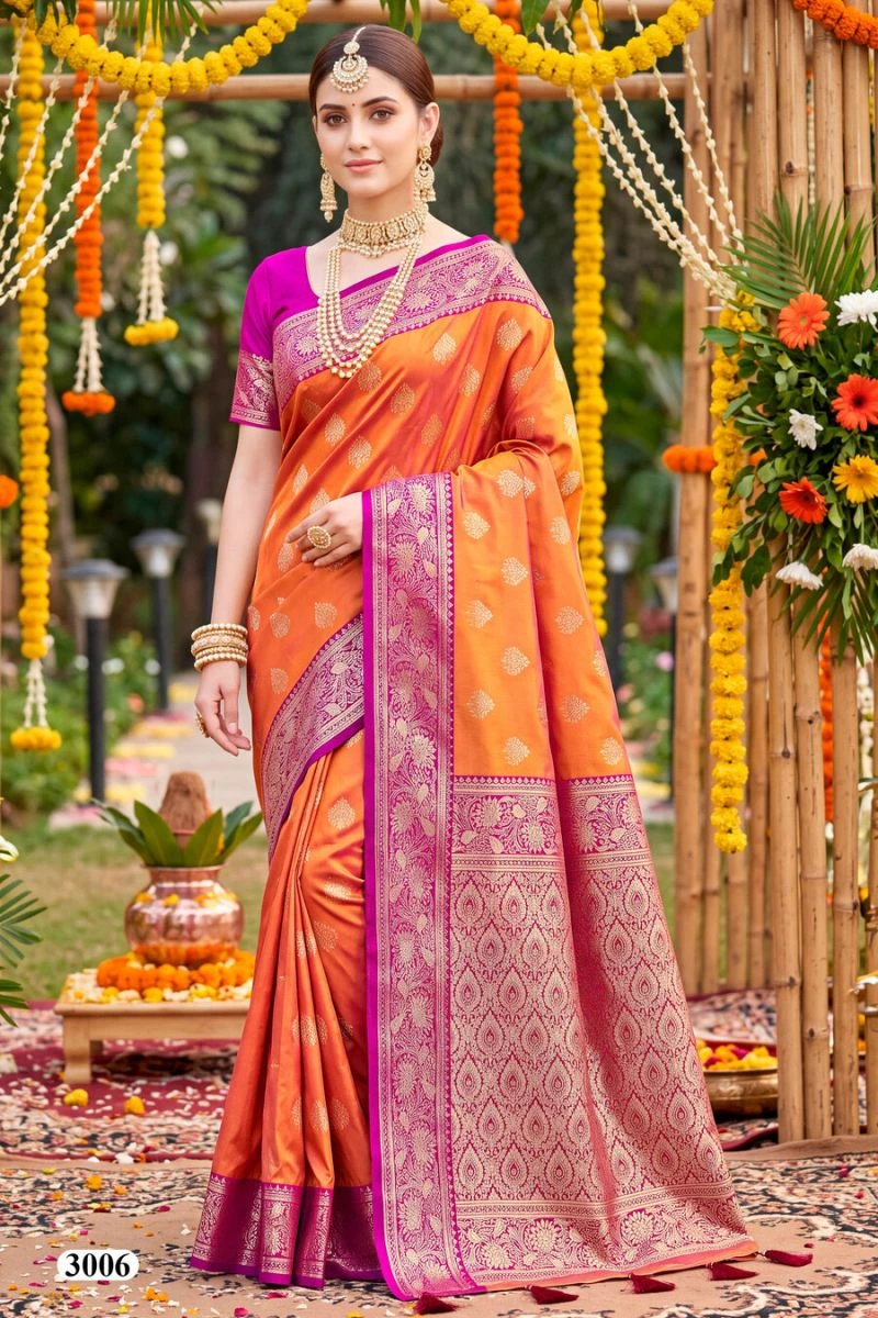 Saroj Kiyara Silk Vol 3 Soft Silk Zari Weaving Saree 6