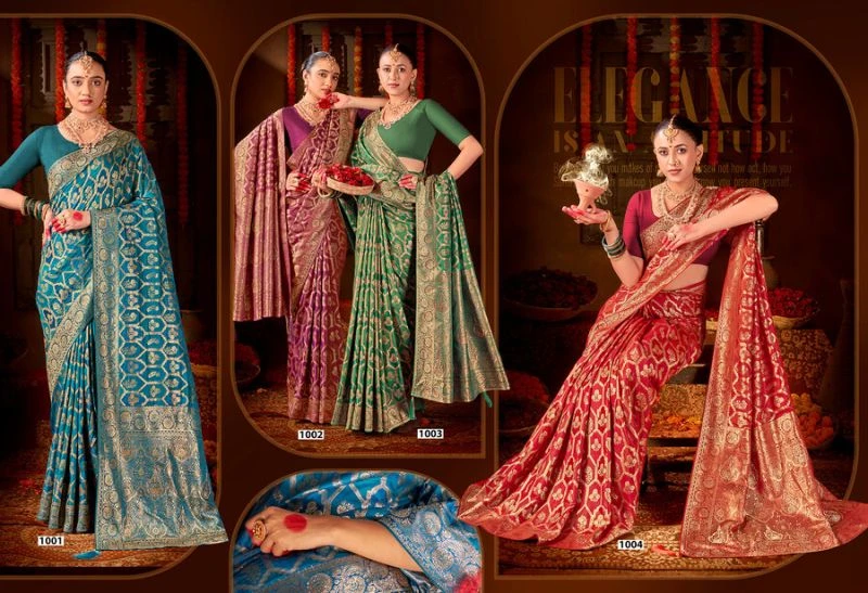 Saroj Manohari Satin Saroski Vol 2 Silk Jarkan Worked Saree 6