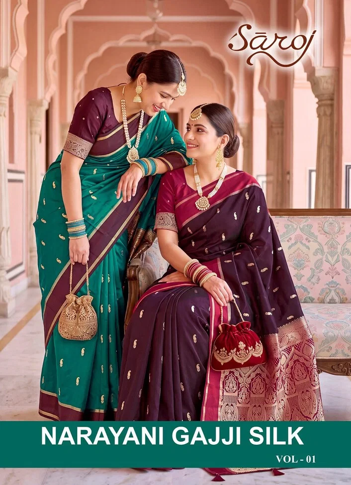Saroj Narayani Gajji Silk Vol 1 Satin Silk Saree