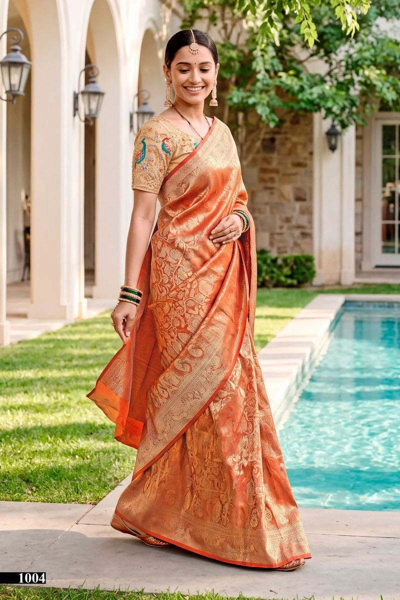 Saroj Naveli Silk Vol 1 Tissue Kanjivaram Silk Saree 3