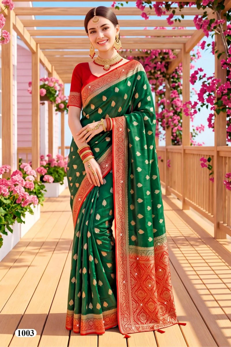 Saroj Noor Saroski Vol 1 Fendy Satin Silk Saree Collection 6