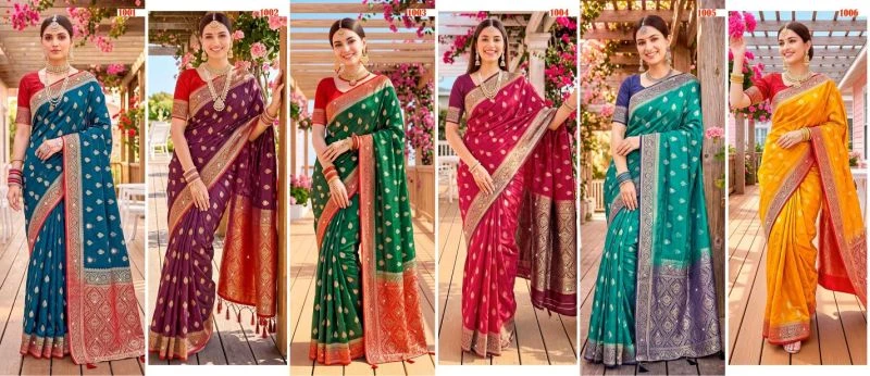Saroj Noor Saroski Vol 1 Fendy Satin Silk Saree Collection 8