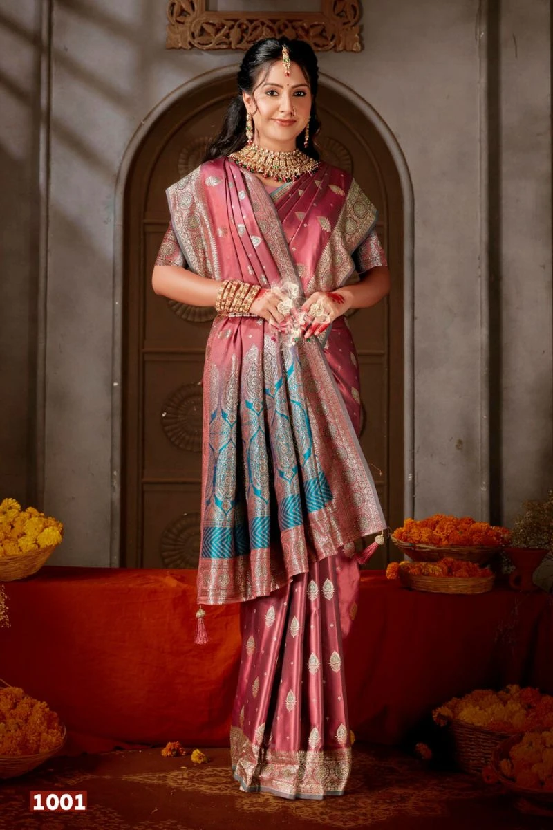 Saroj Pitambari Satiin Saroski Vol 3 Satin Silk Saree 2