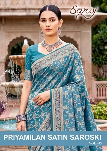 Saroj Priyamilan Satin Saroski Vol 5 Satin Silk Saree 1