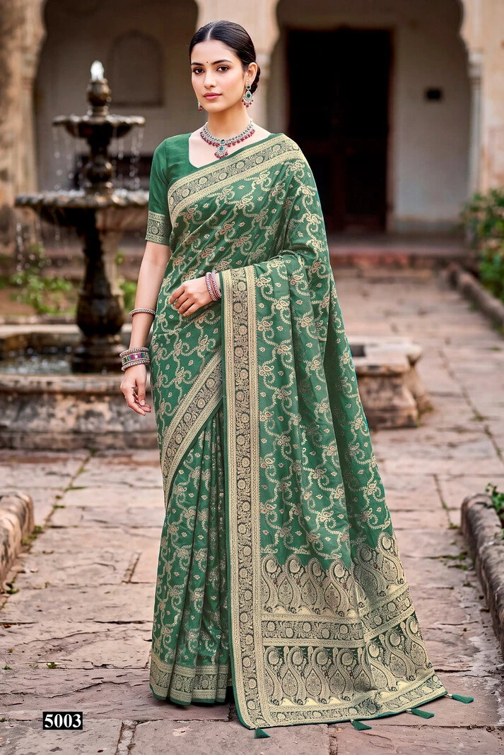 Saroj Priyamilan Satin Saroski Vol 5 Satin Silk Saree 4