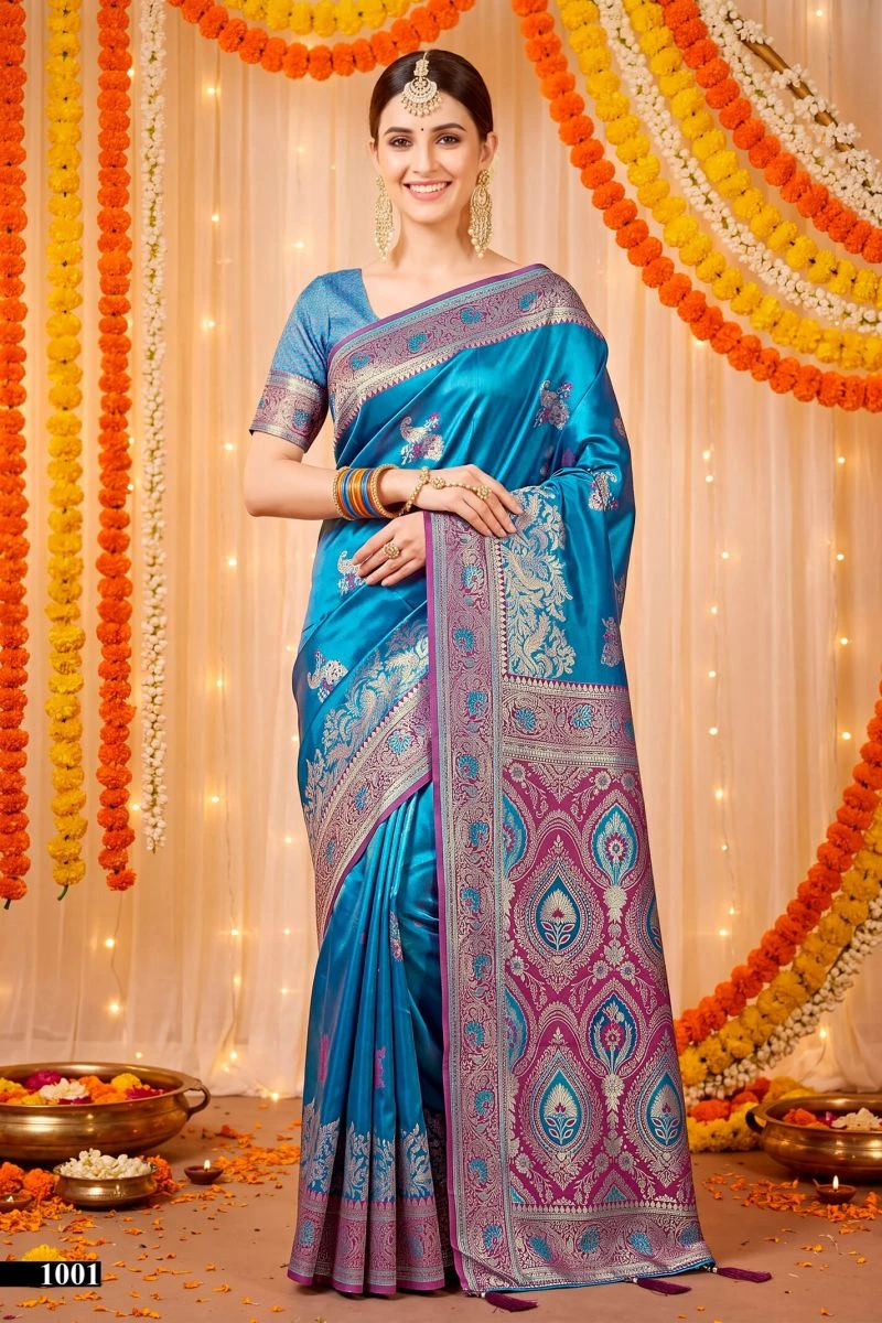 Saroj Queen Satin Vol 1 Satin Silk Saree Collection 2