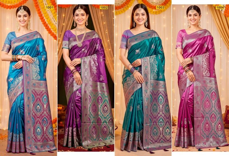 Saroj Queen Satin Vol 1 Satin Silk Saree Collection 6